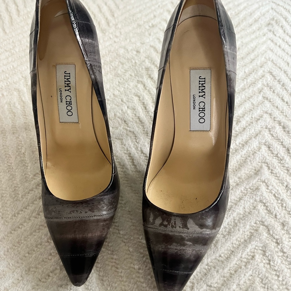 Jimmy Choo Gradient Black Heels